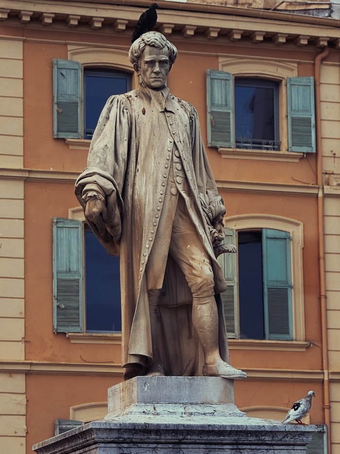 The statue of Lord Brougham on the All&eacute;es de la Libert&eacute;